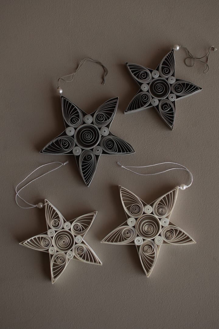 Paper star kersthanger 13 cm, White DBKD
