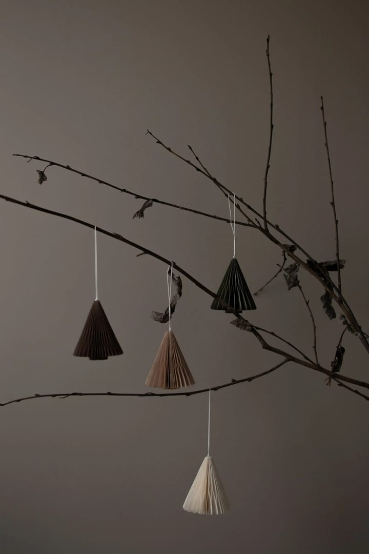Paper tree kersthanger 7 cm, Moss DBKD