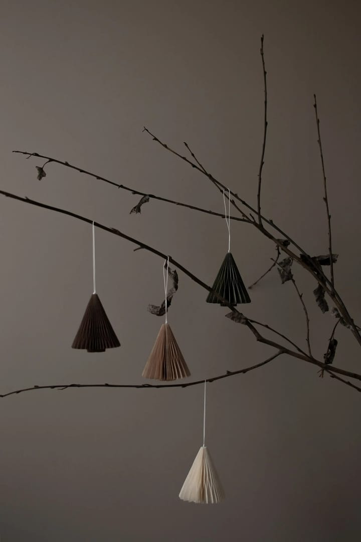 Paper tree kersthanger 7 cm - Moss - DBKD