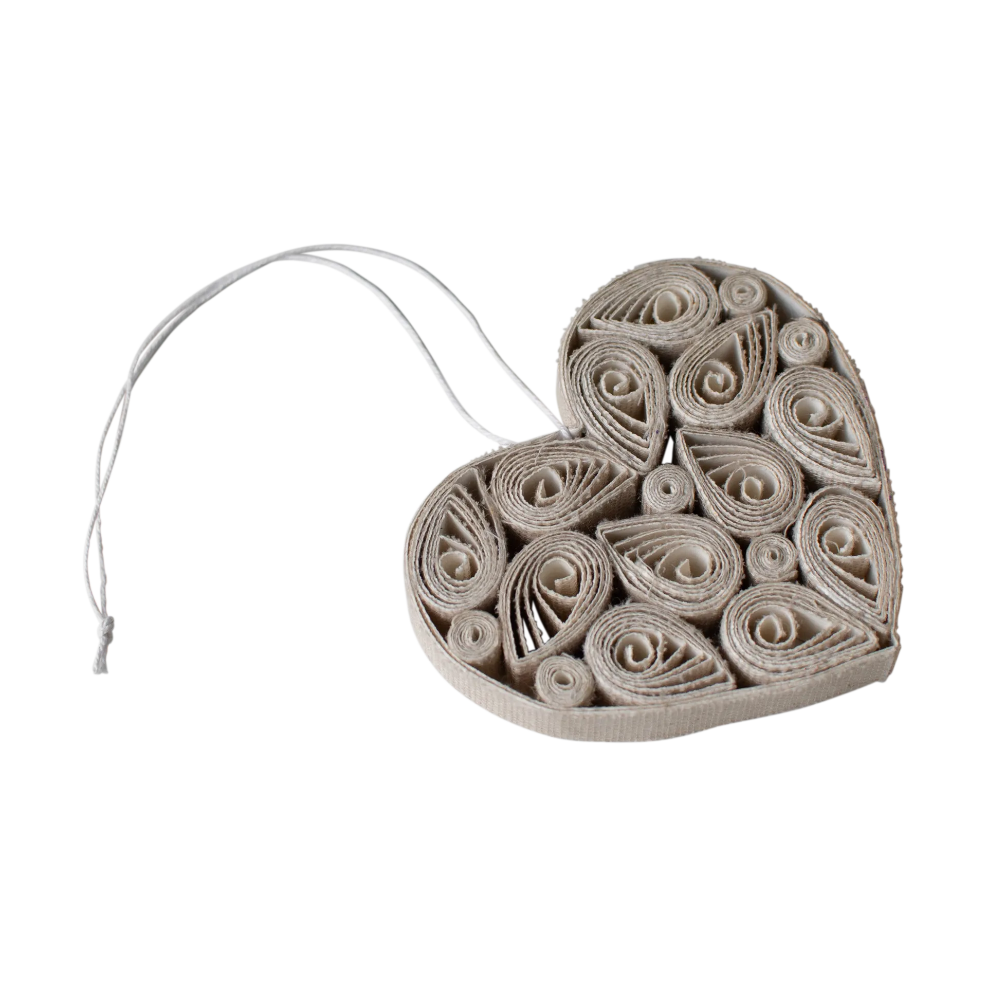 Papieren hart 8 cm, Crème DBKD