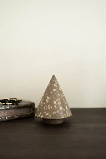 Peak boom decoratieobject - Brown dot, Ø9 cm - DBKD