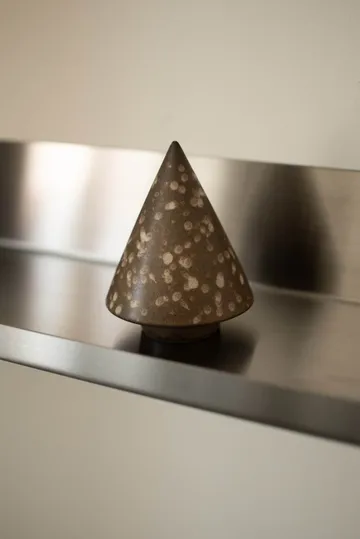 Peak boom decoratieobject - Brown dot, Ø9 cm - DBKD