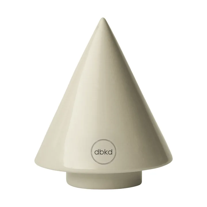 Peak boom decoratieobject - Shiny creme, Ø9 cm - DBKD