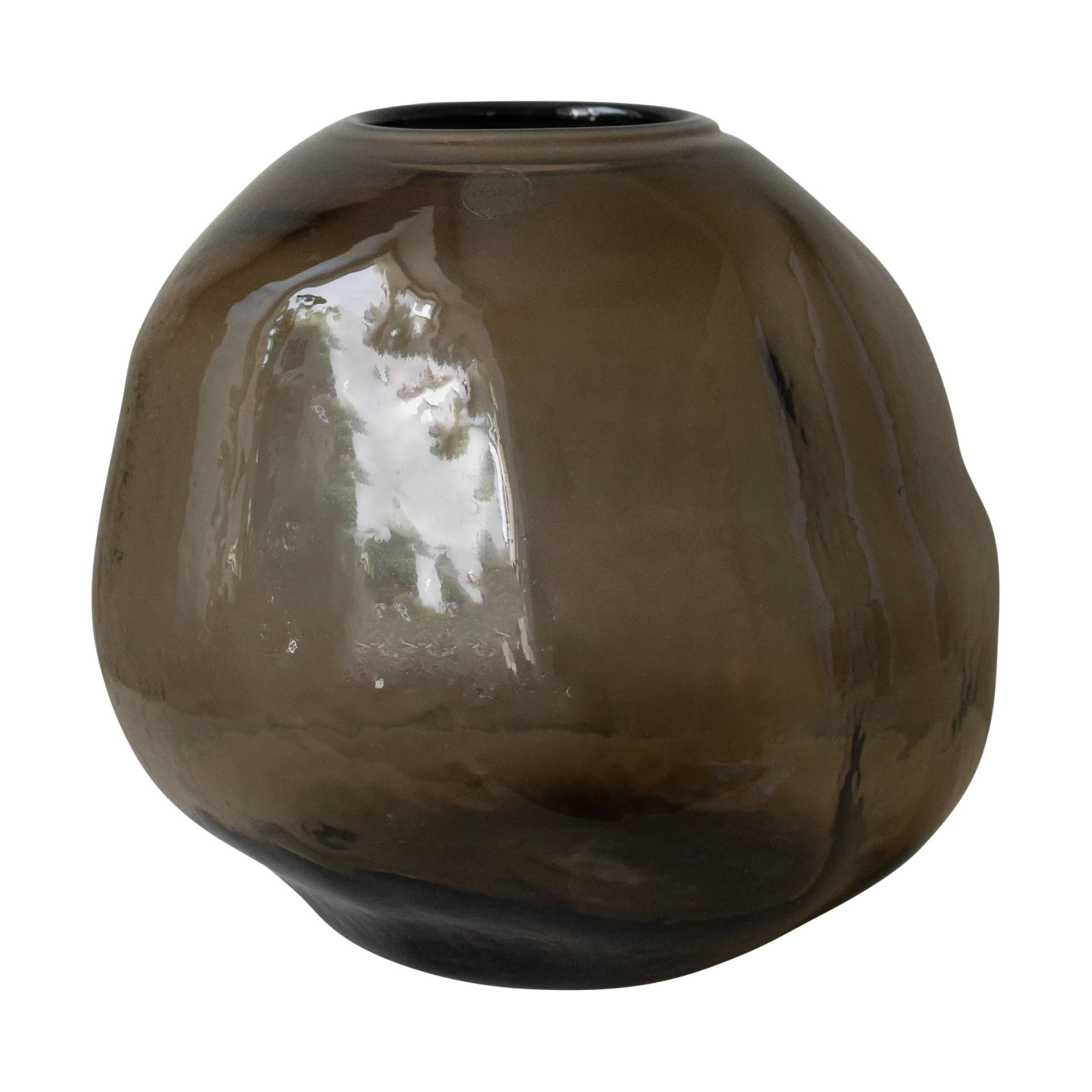 Pebble vaas bruin, Groot Ø28 cm DBKD