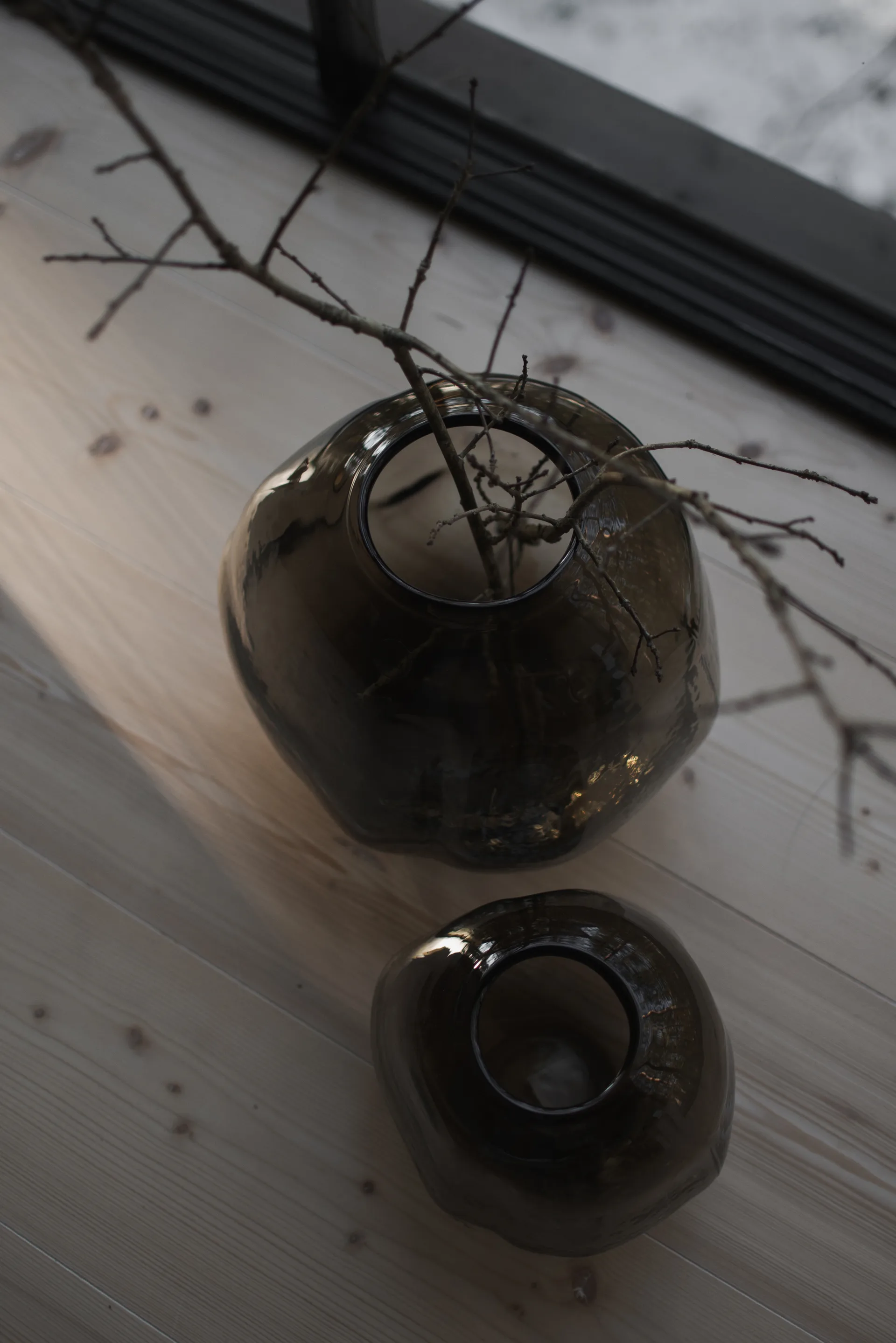 Pebble vaas bruin, Groot Ø28 cm DBKD