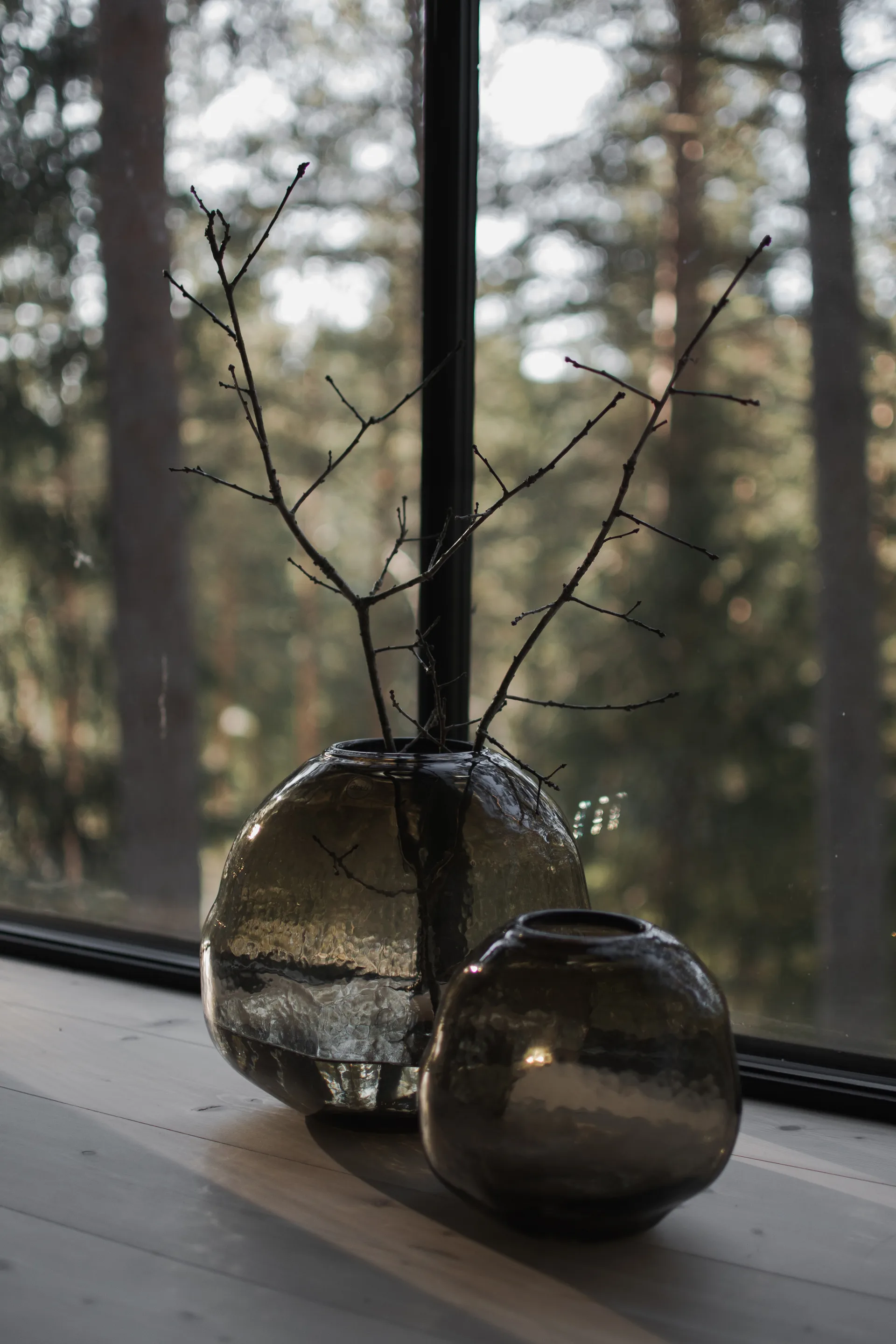 Pebble vaas bruin, Groot Ø28 cm DBKD