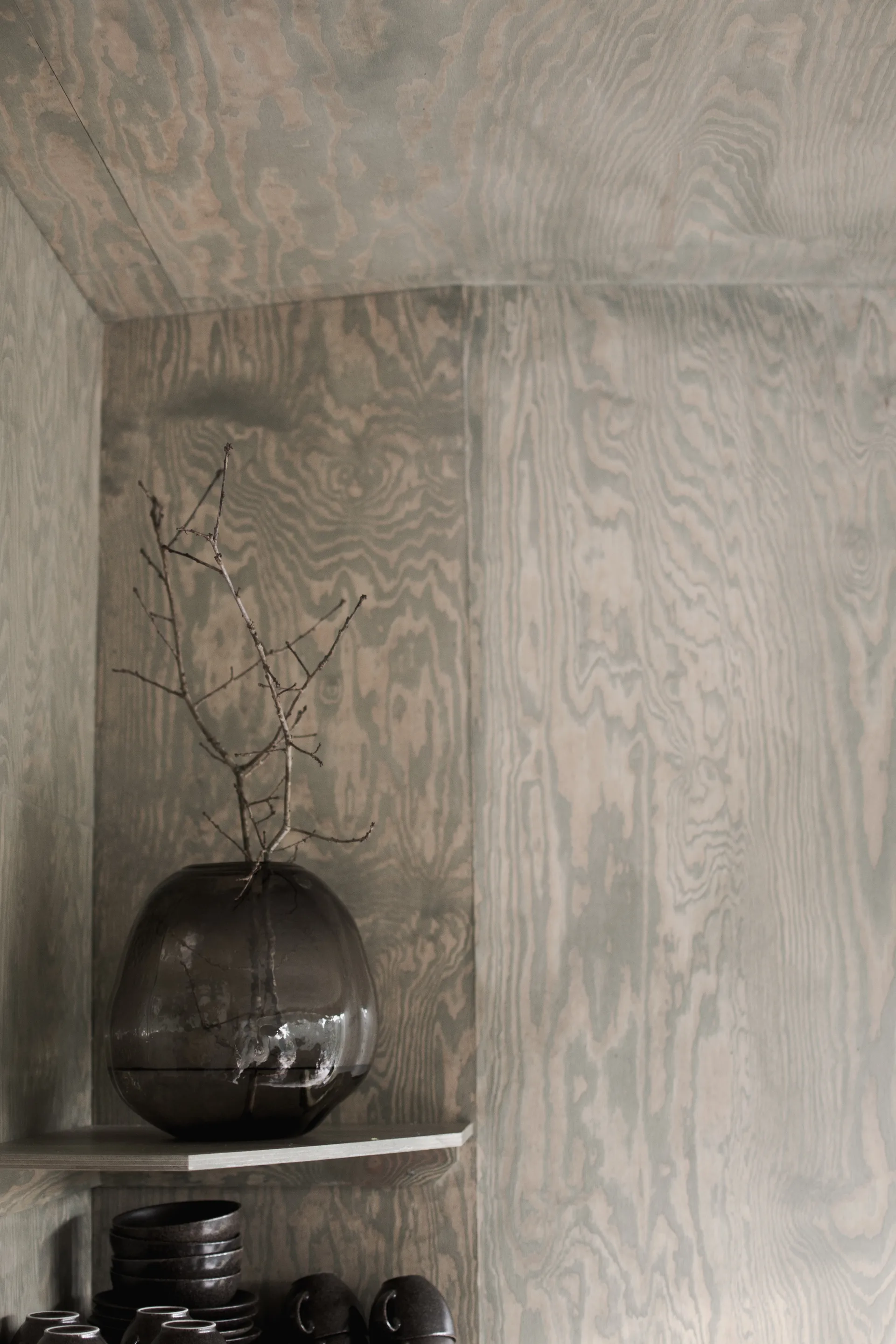 Pebble vaas bruin, Groot Ø28 cm DBKD