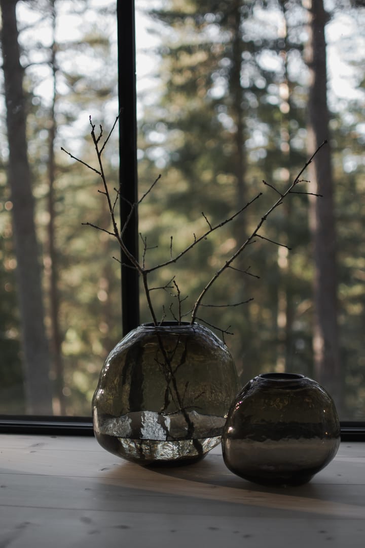 Pebble vaas bruin, Klein Ø20 cm DBKD