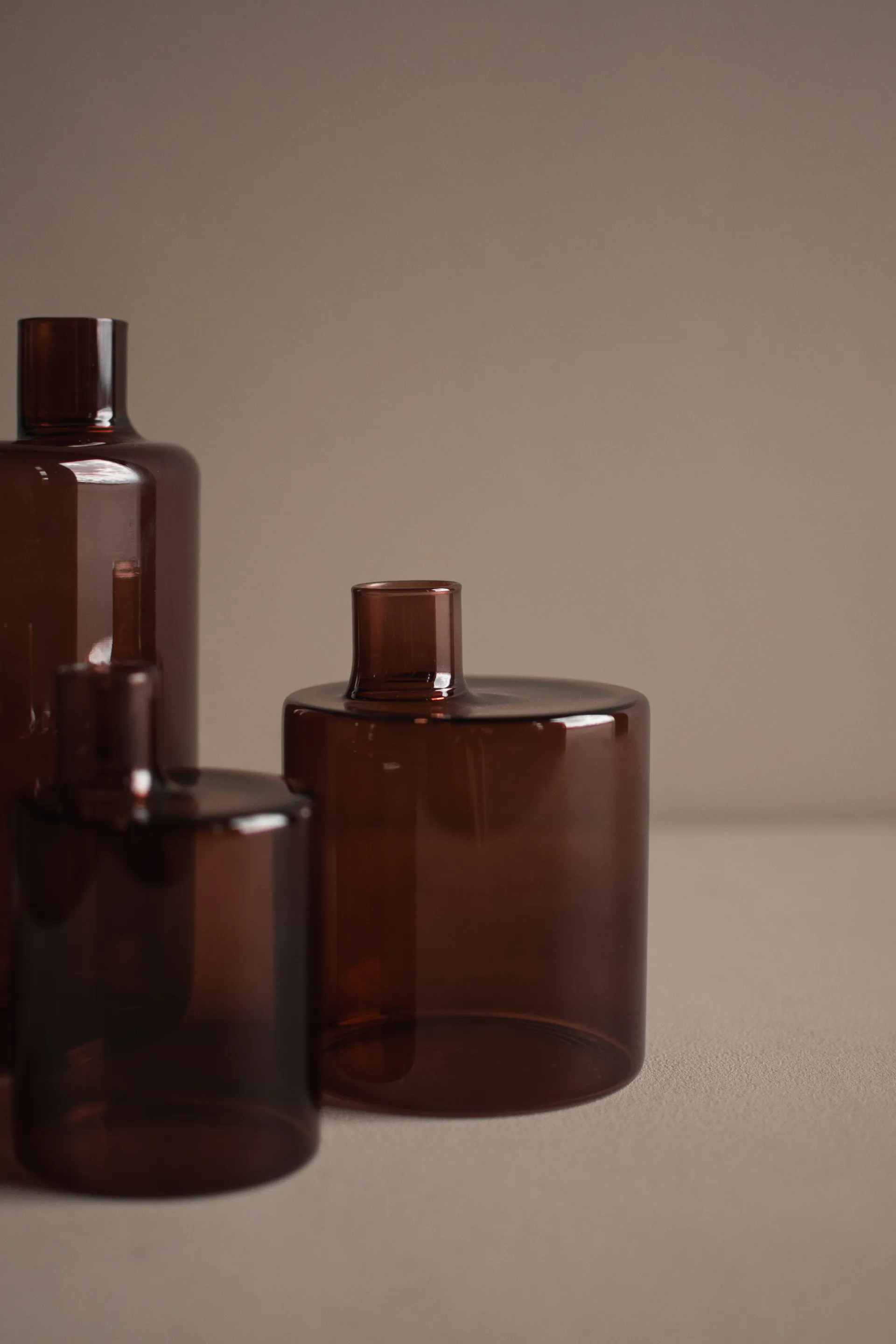 Pipe vaas 14 cm, Dark red DBKD