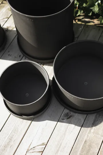 Plant bowl bloempot 2-pack - Black - DBKD