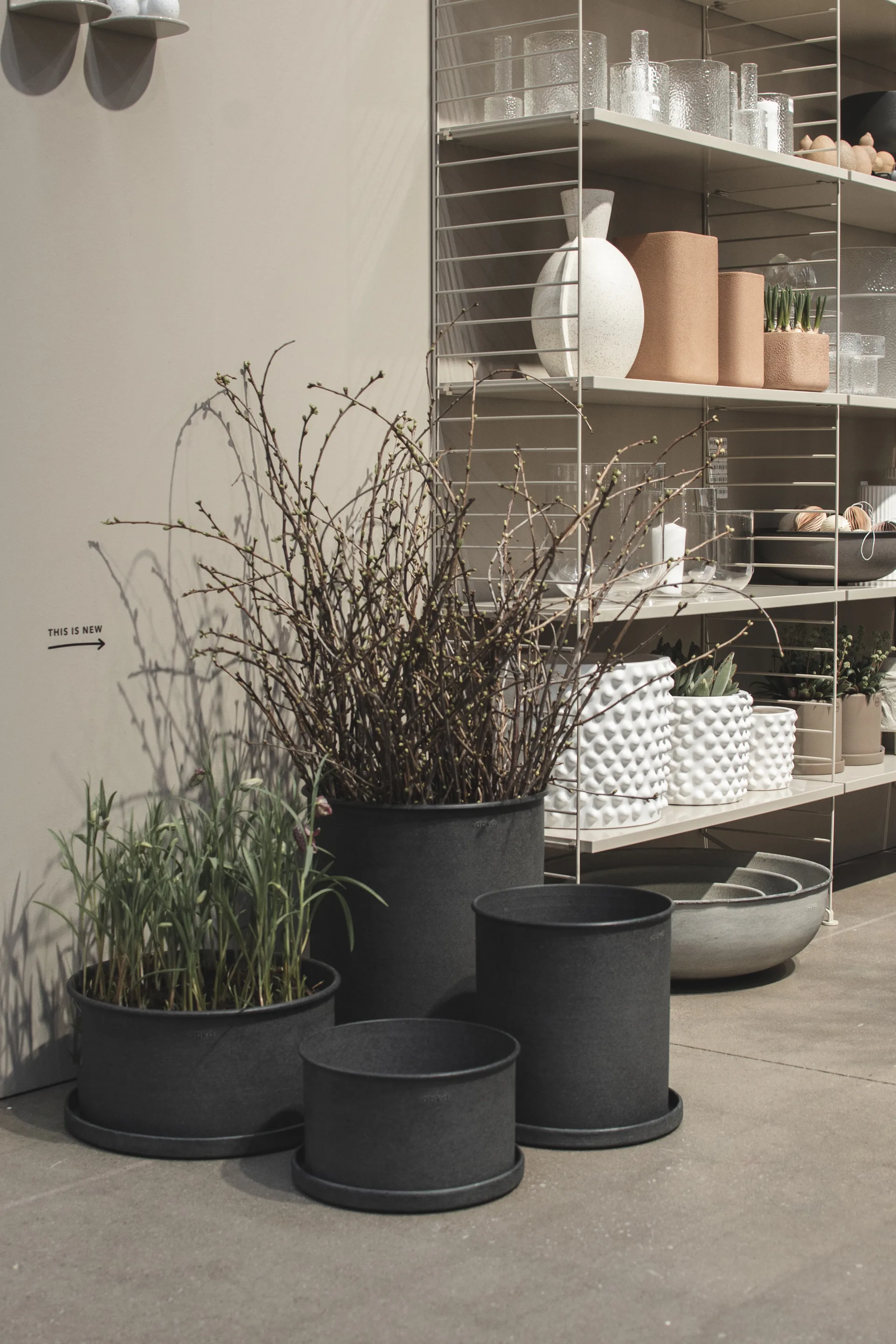 Plant bowl bloempot 2-pack, Black DBKD