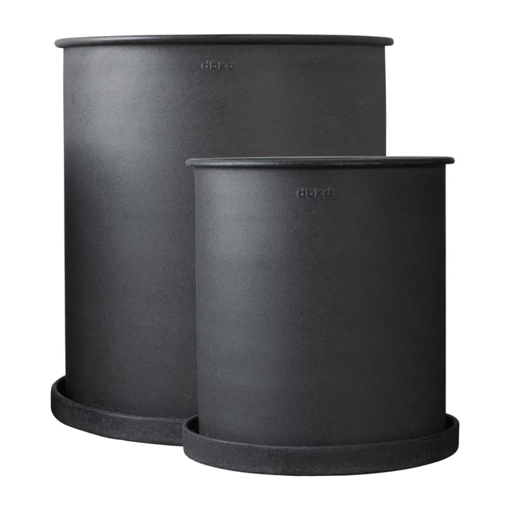 Plant pot bloempot large 2-pack - Black - DBKD