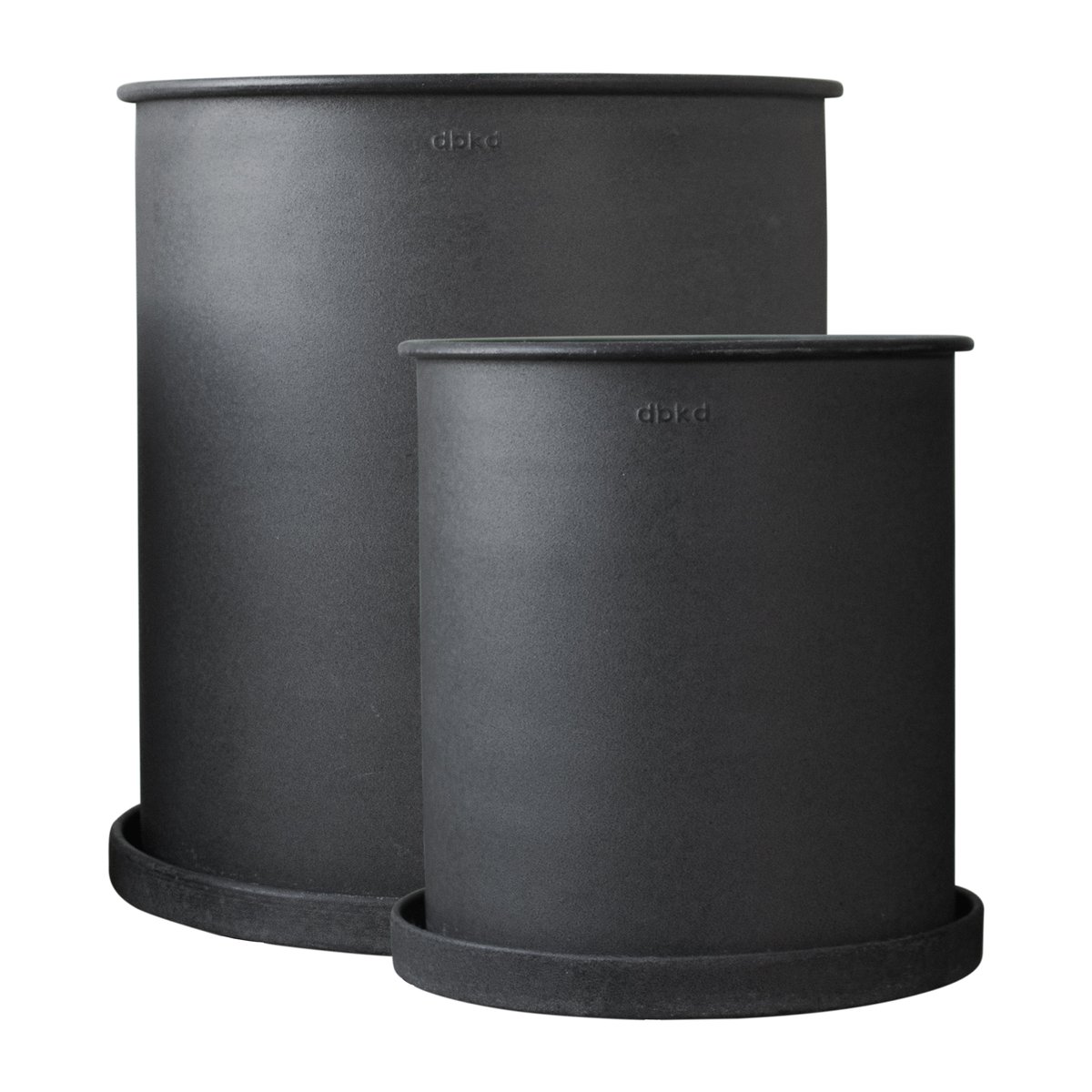 DBKD Plant pot bloempot large 2-pack Black