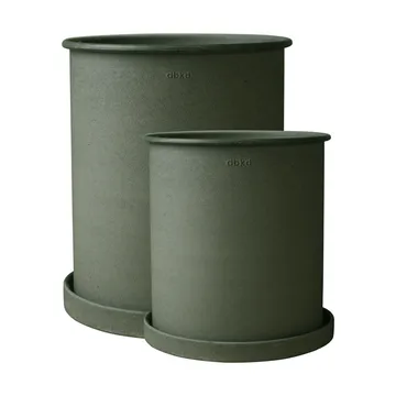 Plant pot bloempot large 2-pack - Green - DBKD