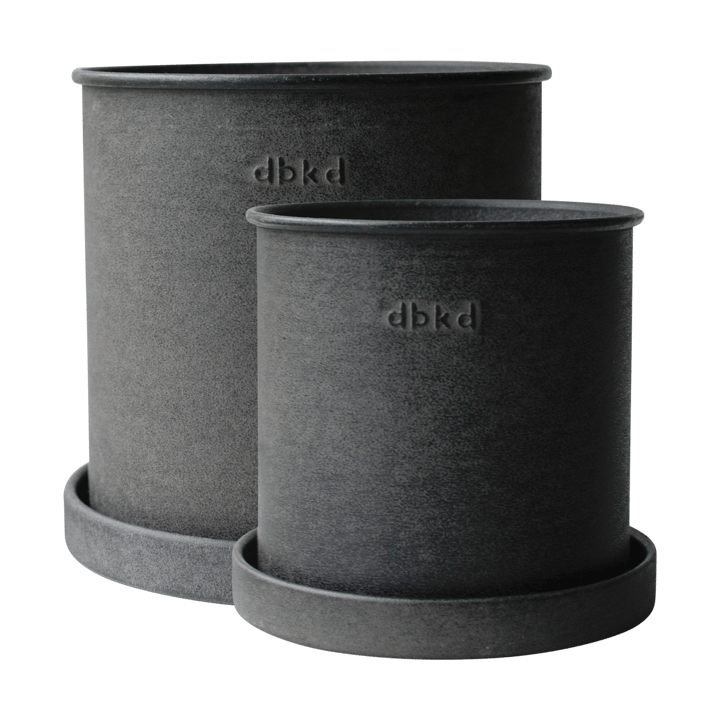 Plant pot pot klein 2-pack - Black - DBKD