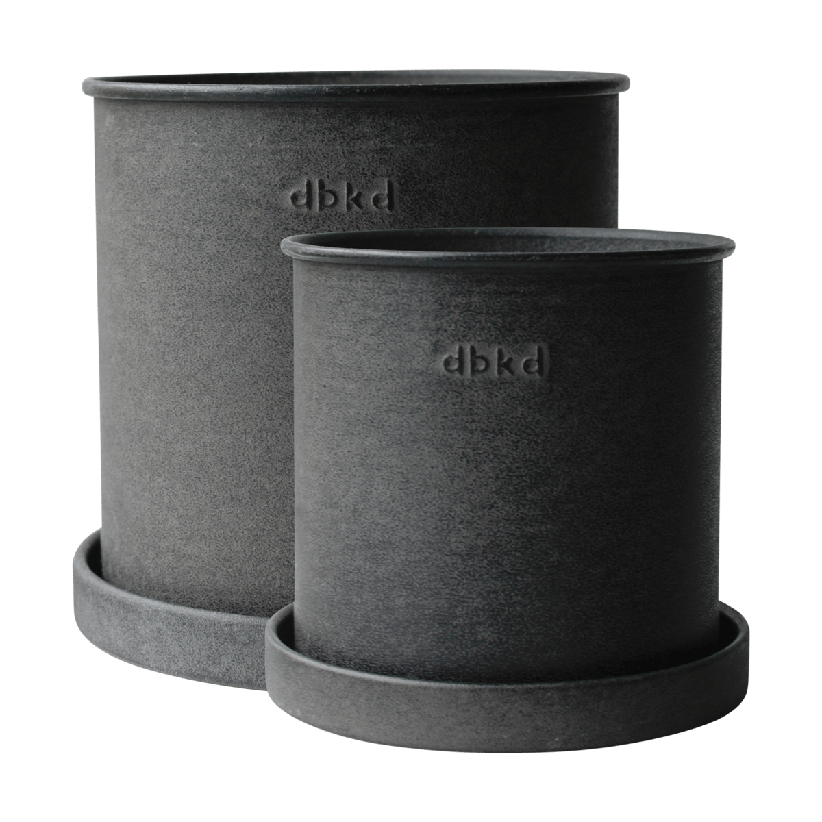 DBKD Plant pot pot klein 2-pack Black | Scandinavisch Interieur | Bloempotten | Zwart