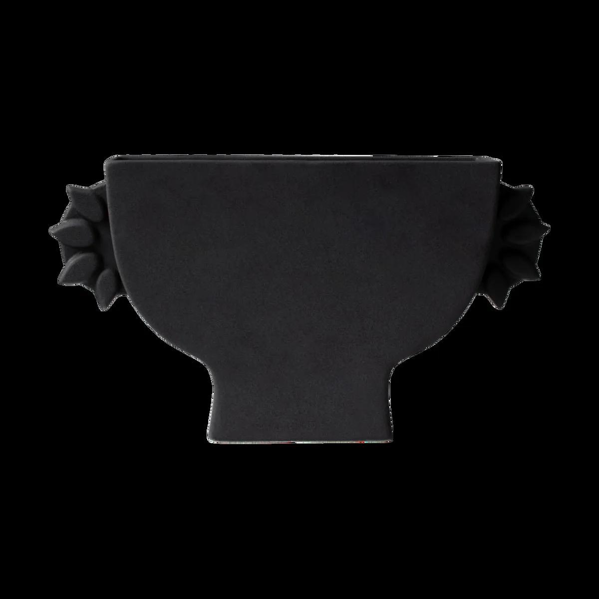 DBKD Platte vaas 16 cm Zwart