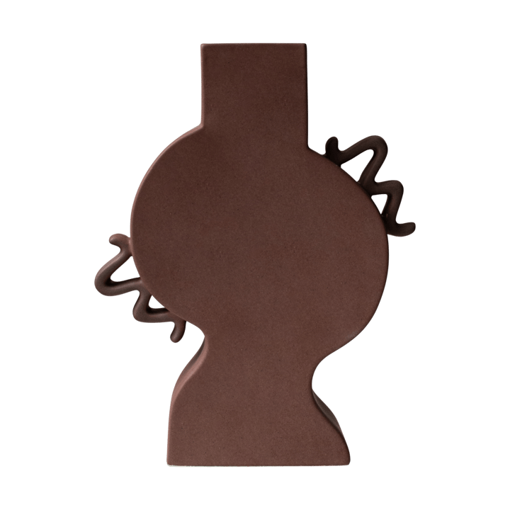 Platte vaas 33 cm - Bruin - DBKD