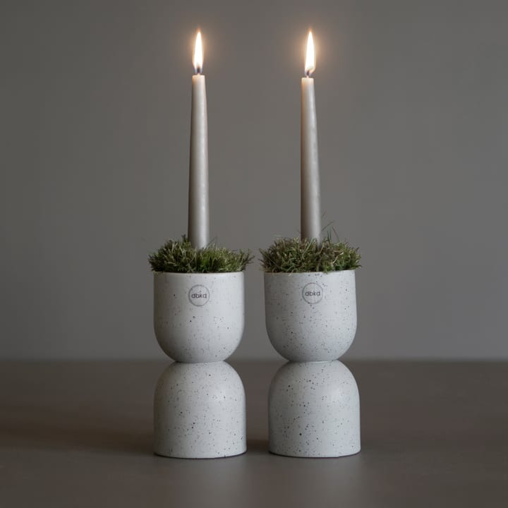 Post kandelaar 16 cm, Mole dot DBKD
