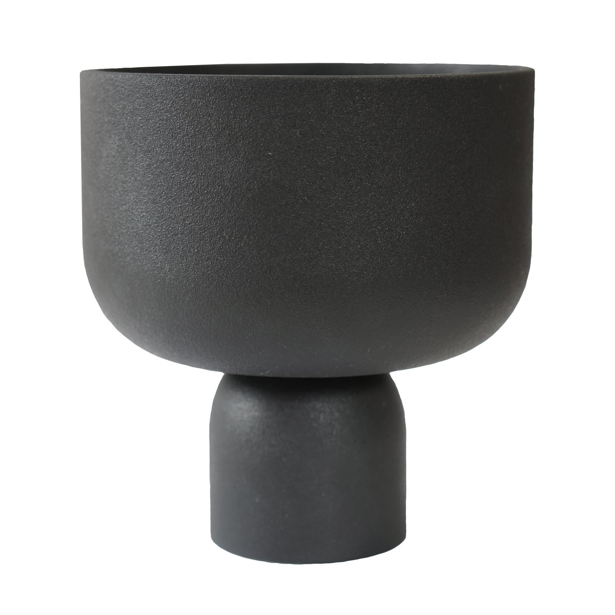 DBKD Post pot o18 cm Cast iron | Scandinavisch Interieur | Bloempotten | Zwart