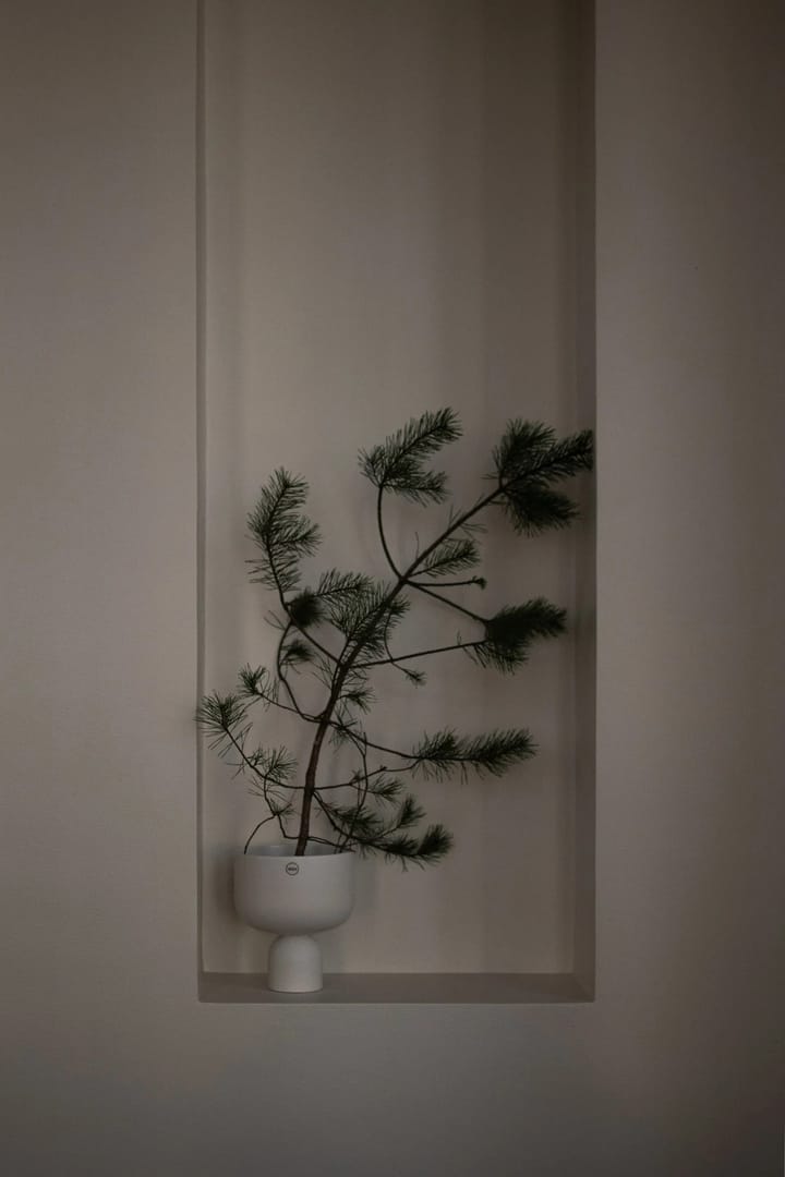 Post pot Ø18 cm, White DBKD