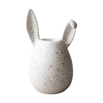 Rabbit kandelaar 13 cm - White dot - DBKD
