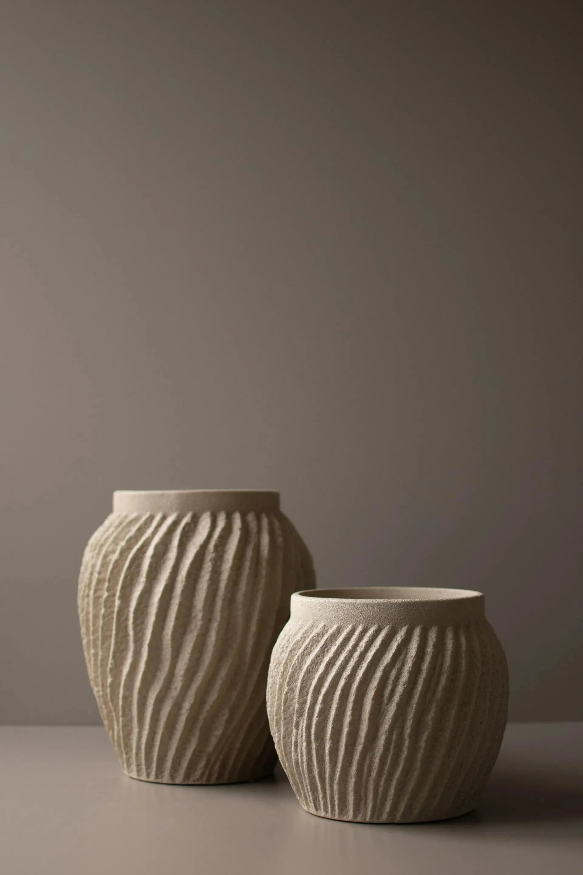 Raw vaas 29 cm, Sandy mole DBKD