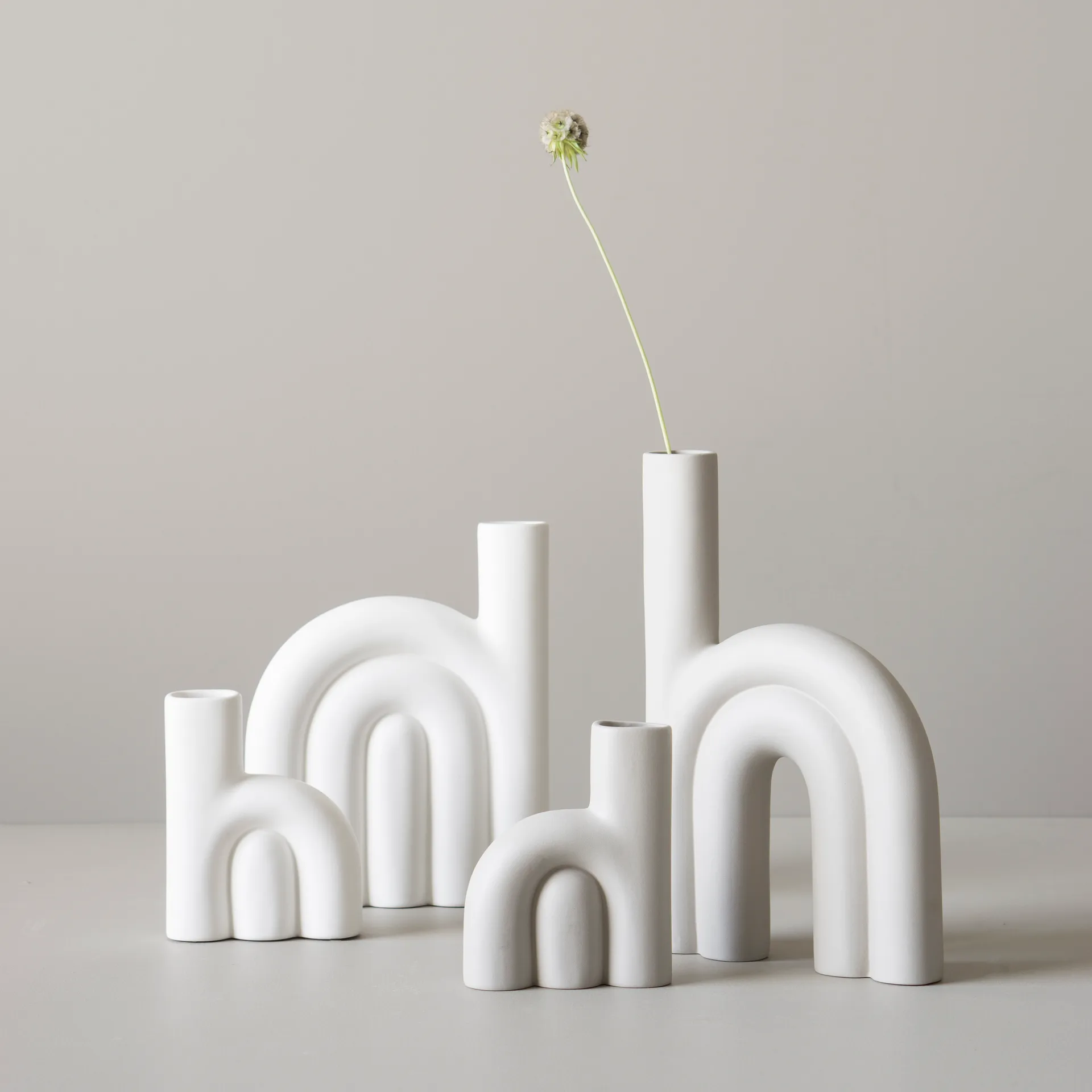 Rope vaas medium, White DBKD