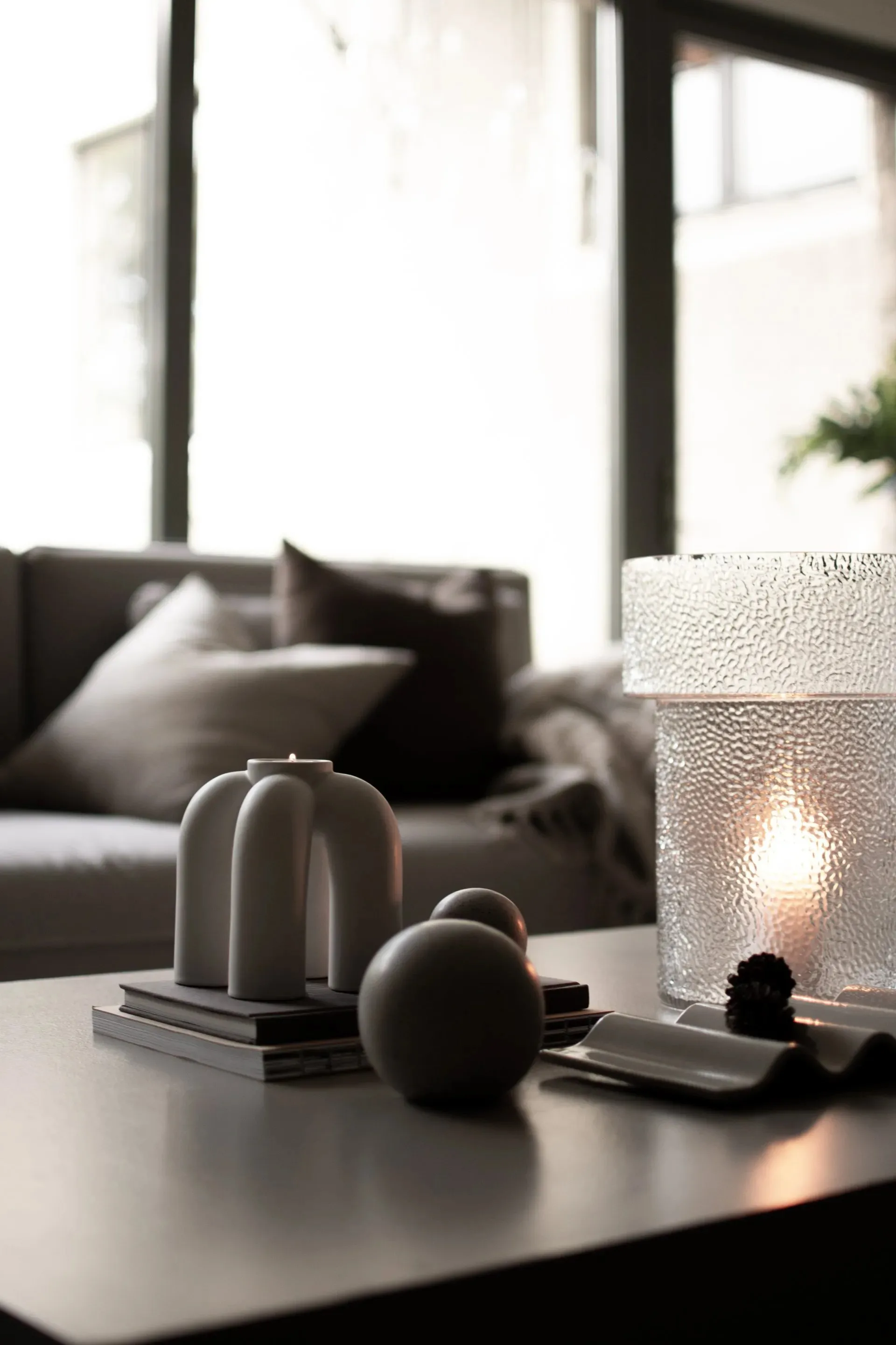 Rope Waxinelichthouder 14x14 cm, White DBKD