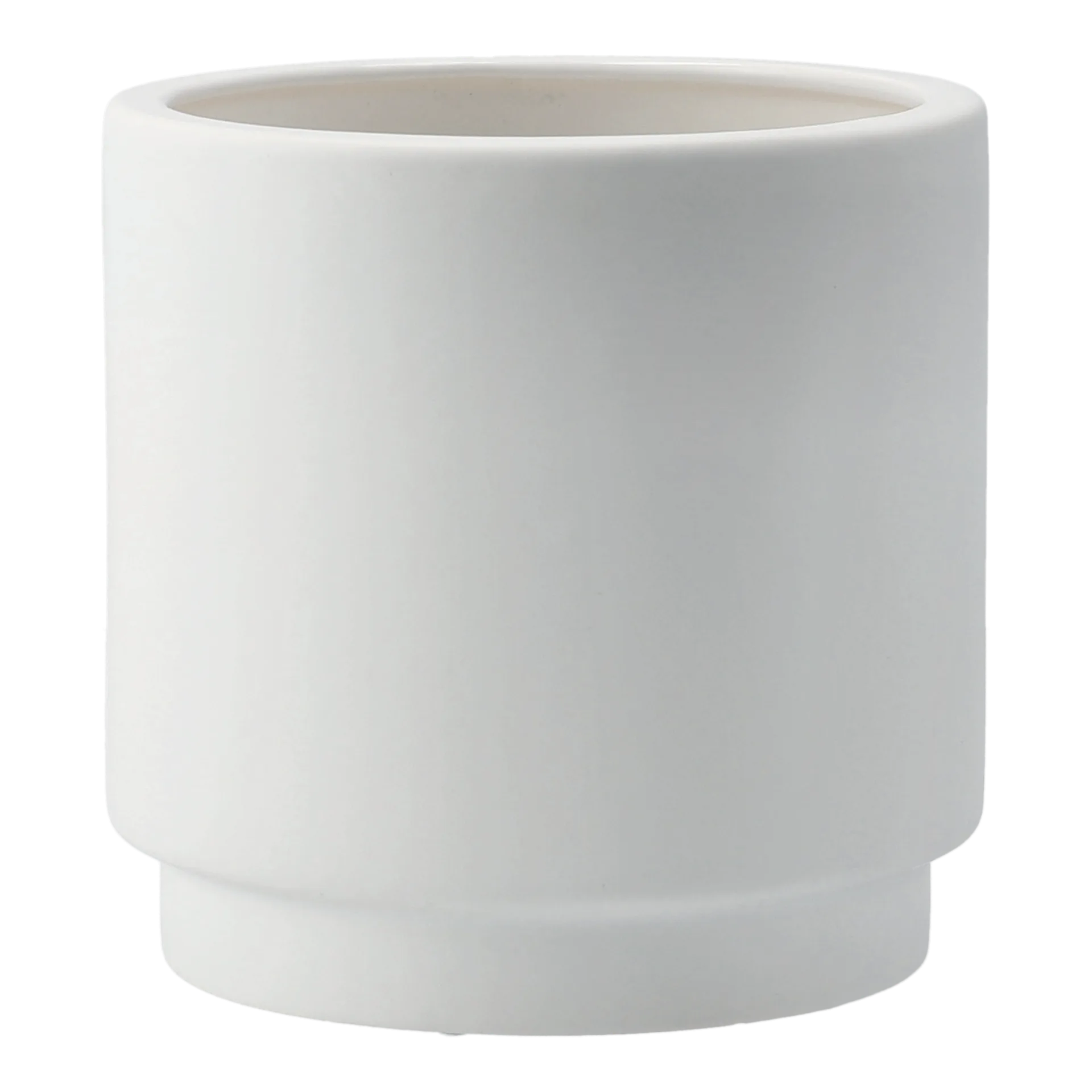 Solid pot white, Middel Ø16 cm DBKD