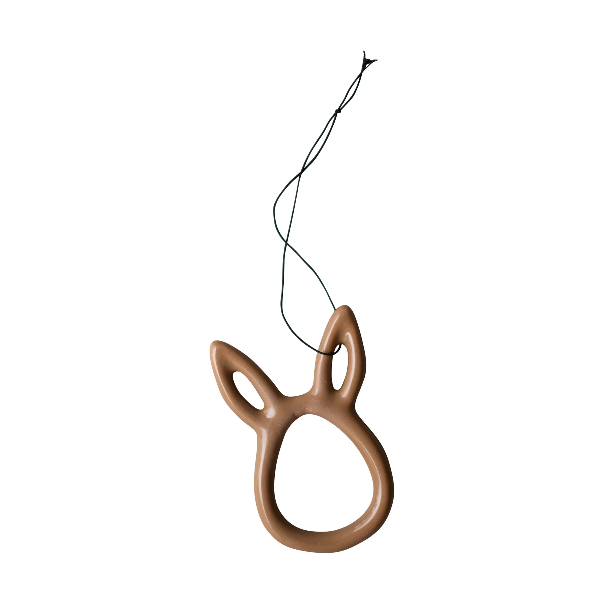 Sprinkle rabbit paashanger 8 cm, Shiny nougat DBKD
