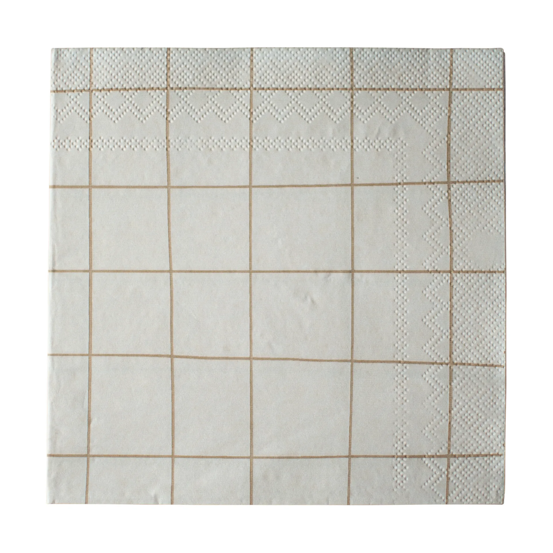 Square papieren servet 33x33 cm 20-pack, Creme DBKD