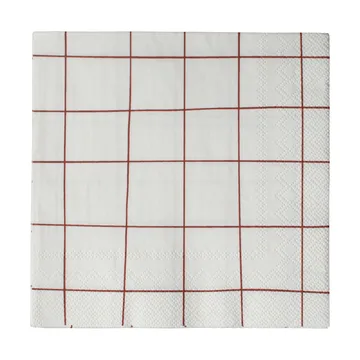 Square papieren servet 33x33 cm 20-pack - Dark red - DBKD