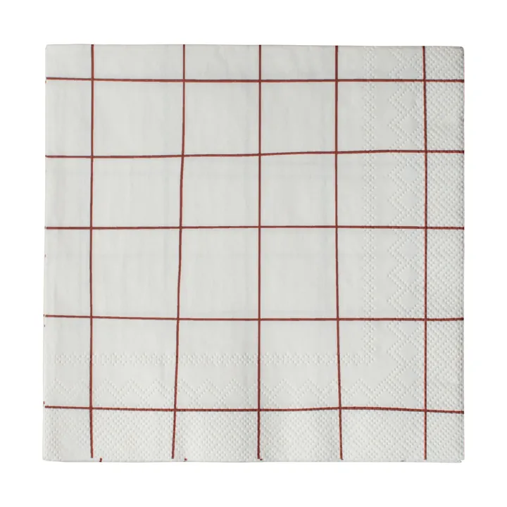 Square papieren servet 33x33 cm 20-pack - Dark red - DBKD