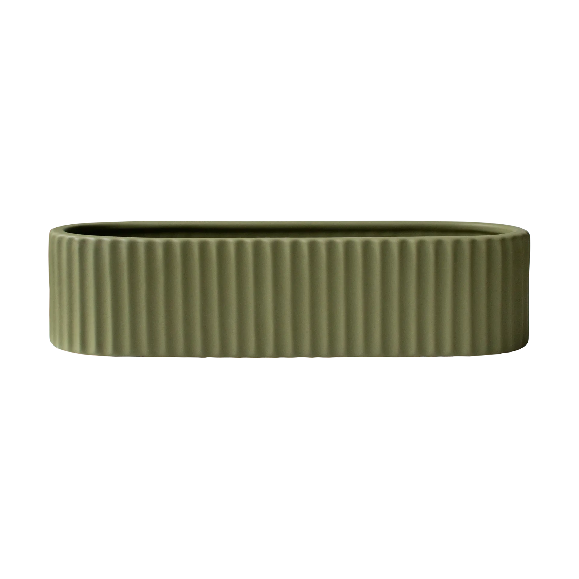 Stripe kandelaar 30 cm, Groen DBKD