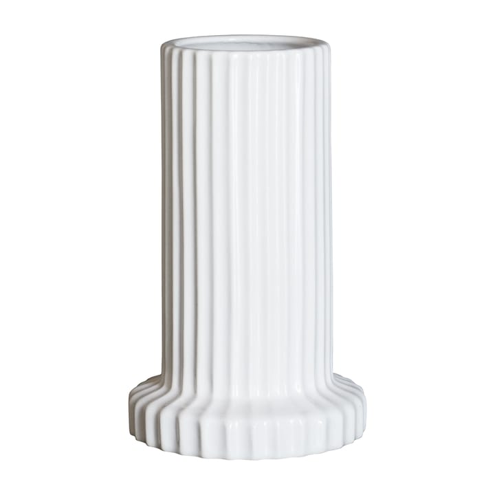 Stripe vaas 18 cm - Shiny white - DBKD