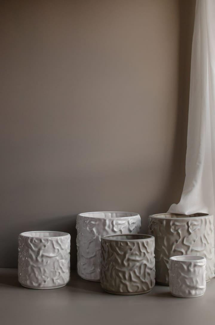 Swoon bloempot Ø23 cm, Shiny white DBKD