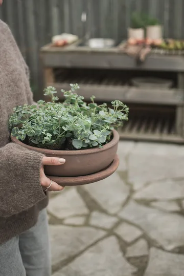 Terra bowl pot - Brown, Ø30x10,5 cm - DBKD