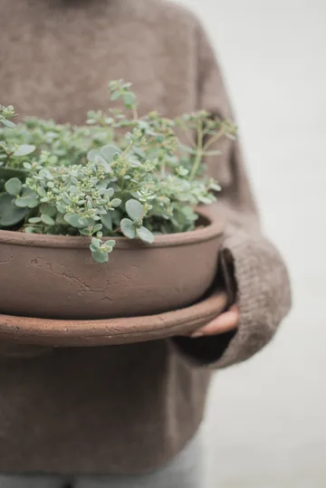 Terra bowl pot - Brown, Ø30x10,5 cm - DBKD