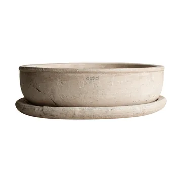Terra bowl pot - Sand, Ø30x10,5 cm - DBKD
