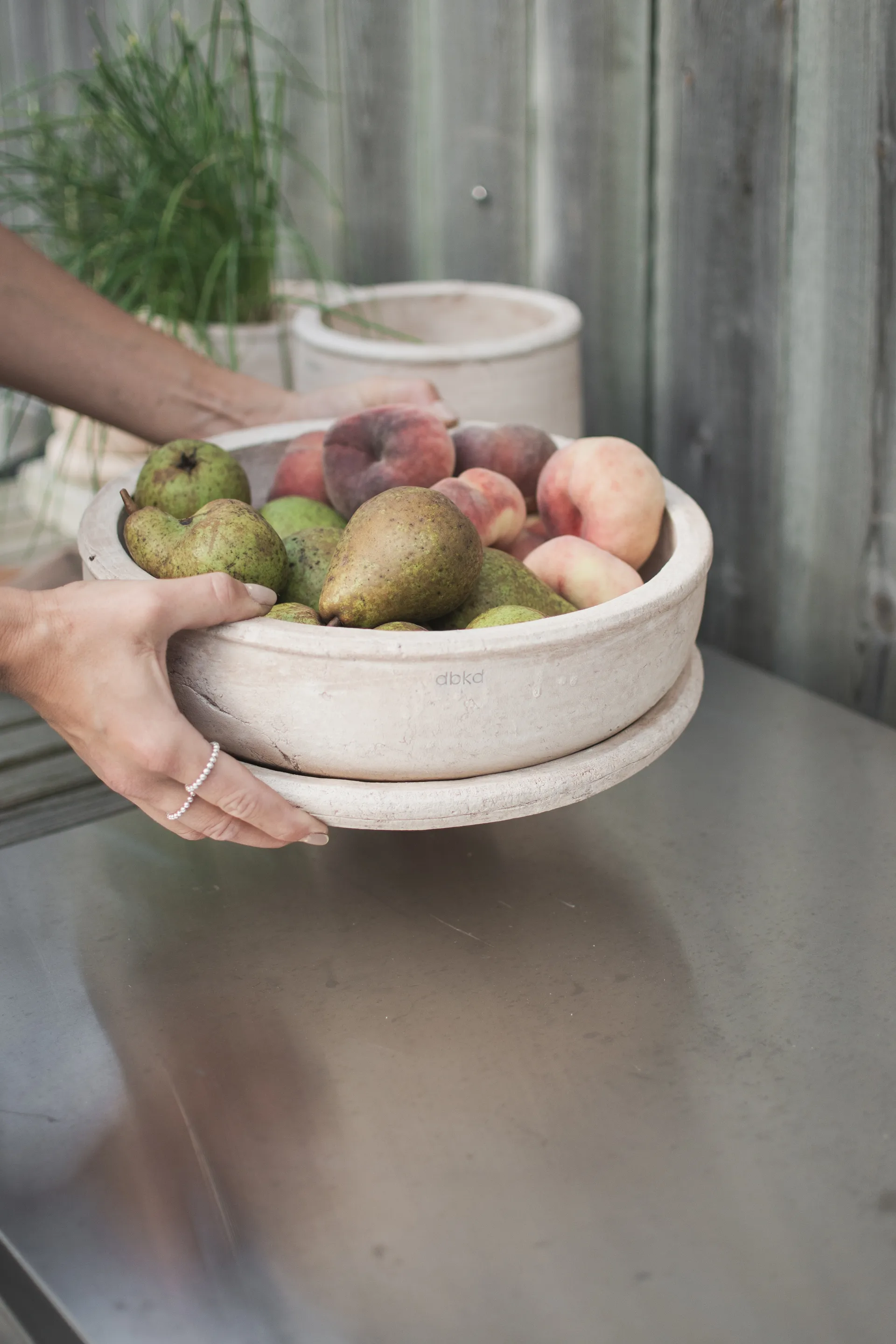Terra bowl pot, Sand, Ø30x10,5 cm DBKD