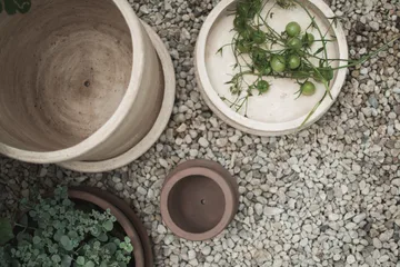 Terra bowl pot - Sand, Ø30x10,5 cm - DBKD