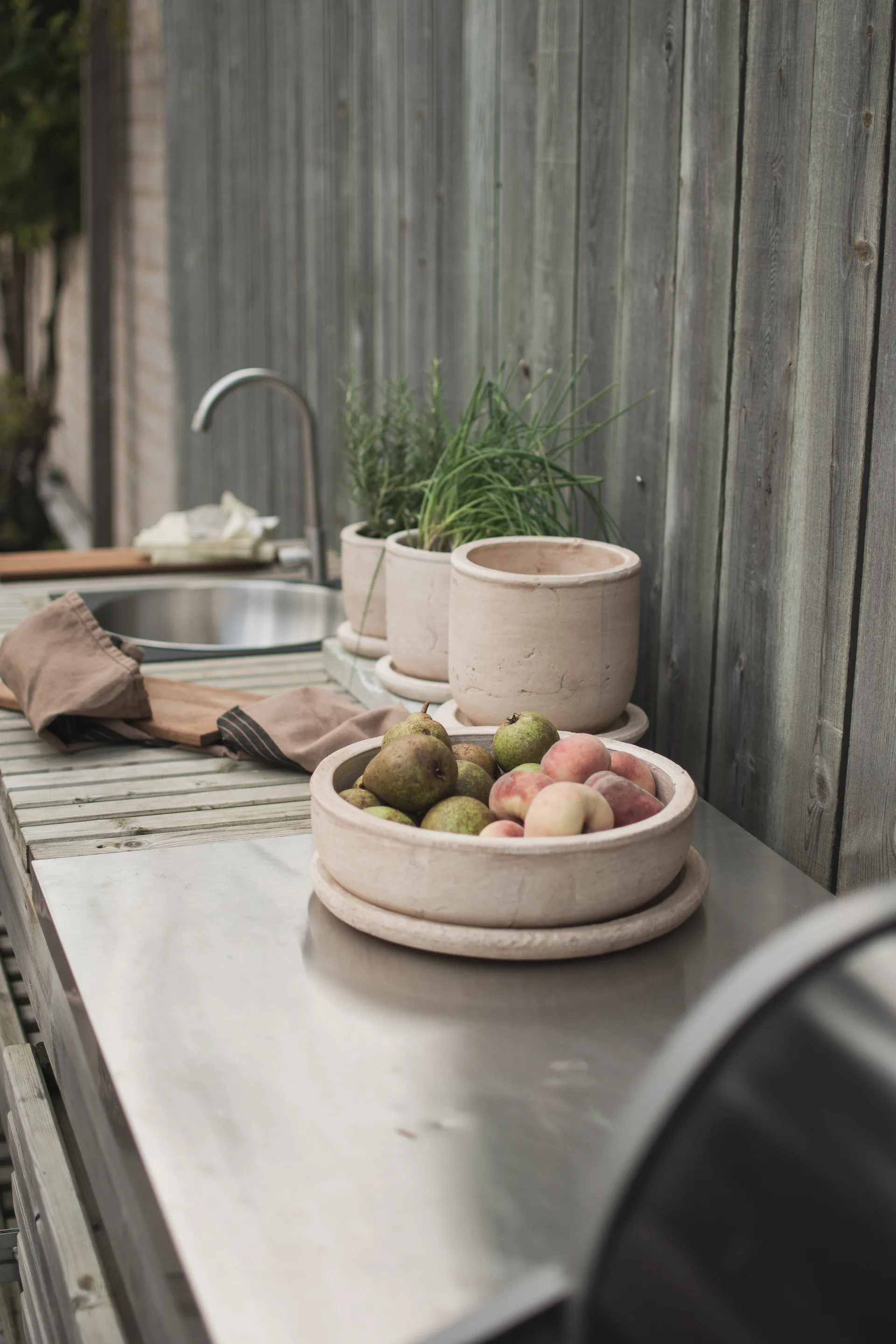 Terra bowl pot, Sand, Ø30x10,5 cm DBKD