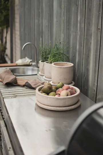 Terra bowl pot - Sand, Ø30x10,5 cm - DBKD