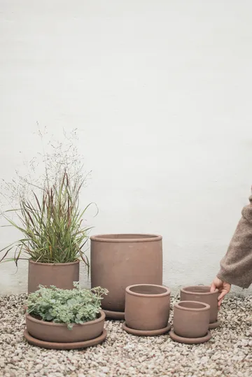 Terra pot - Brown, Ø16x16 cm - DBKD
