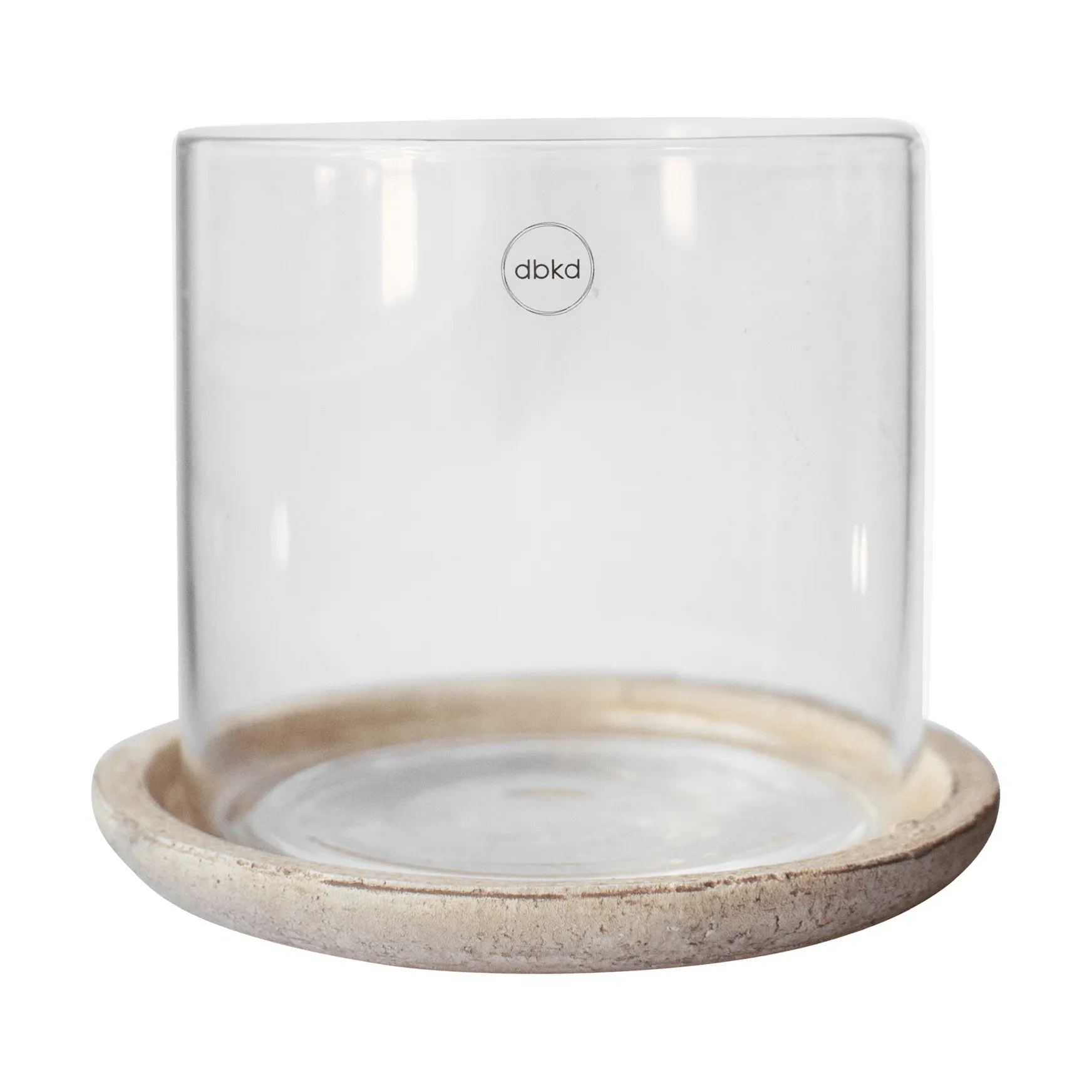 Terra waxinelichthouder, Sand, 15 cm DBKD