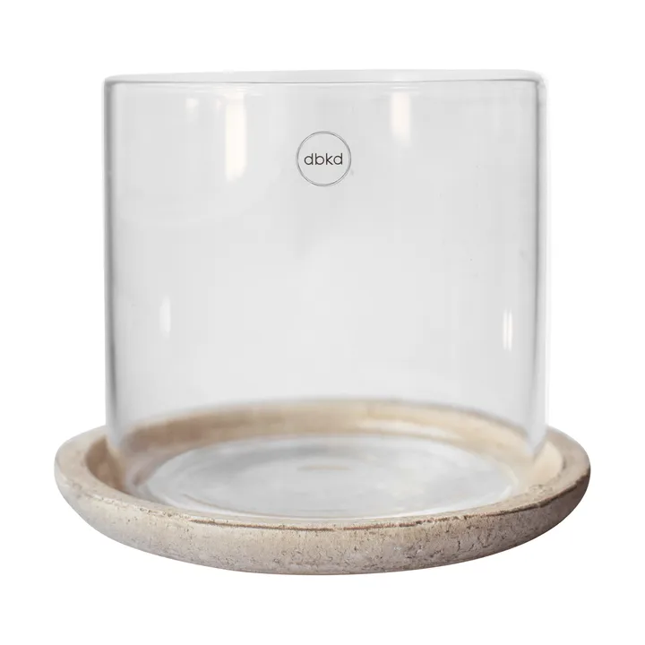 Terra waxinelichthouder - Sand, 15 cm - DBKD