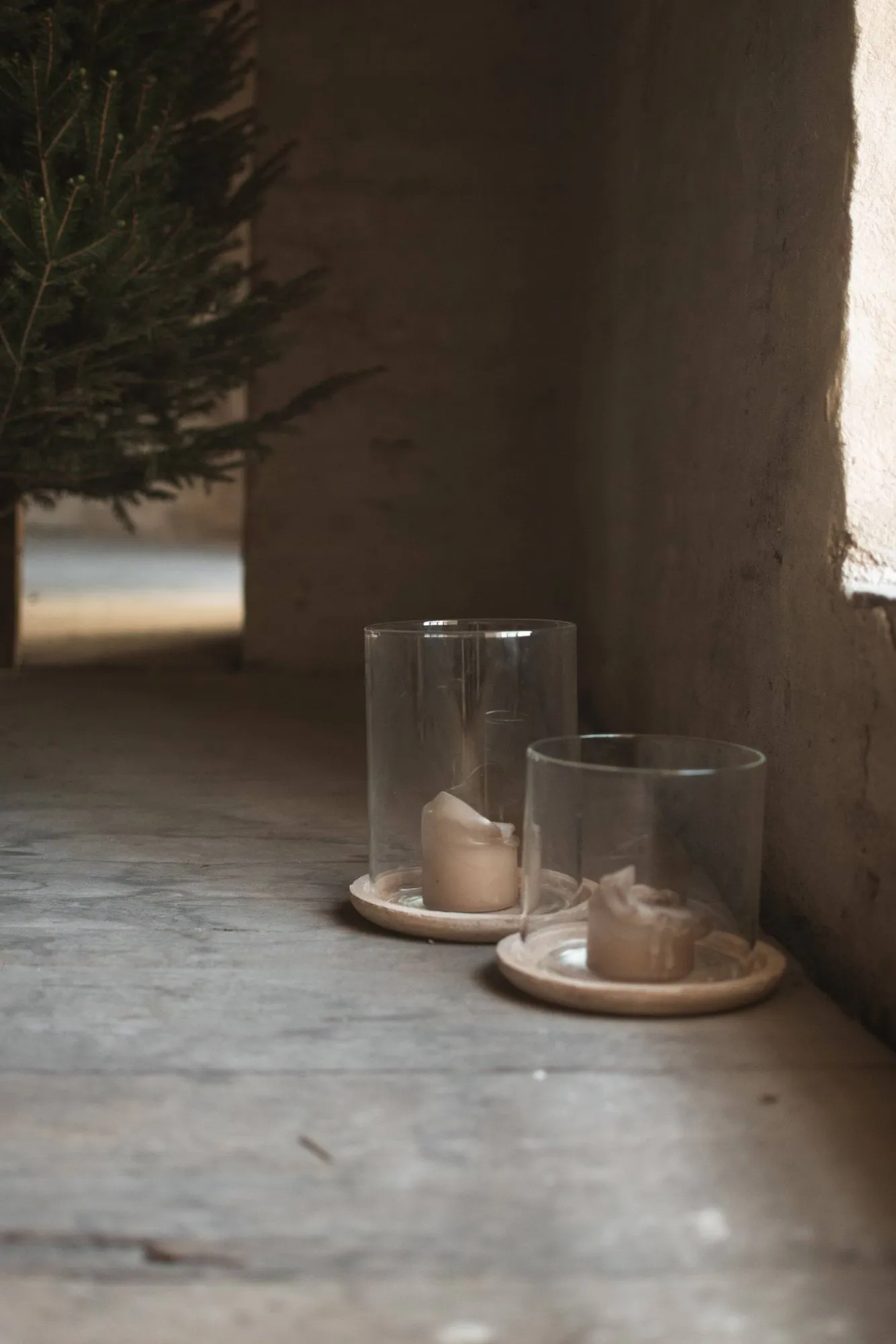 Terra waxinelichthouder, Sand, 21,5 cm DBKD