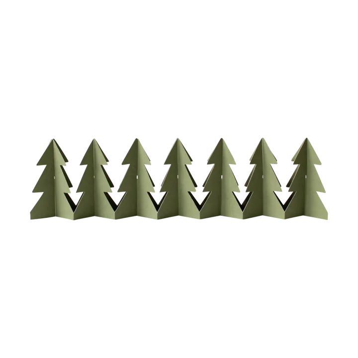 Tree in a row decoratie 60 cm - Groen, 7x60 cm - DBKD