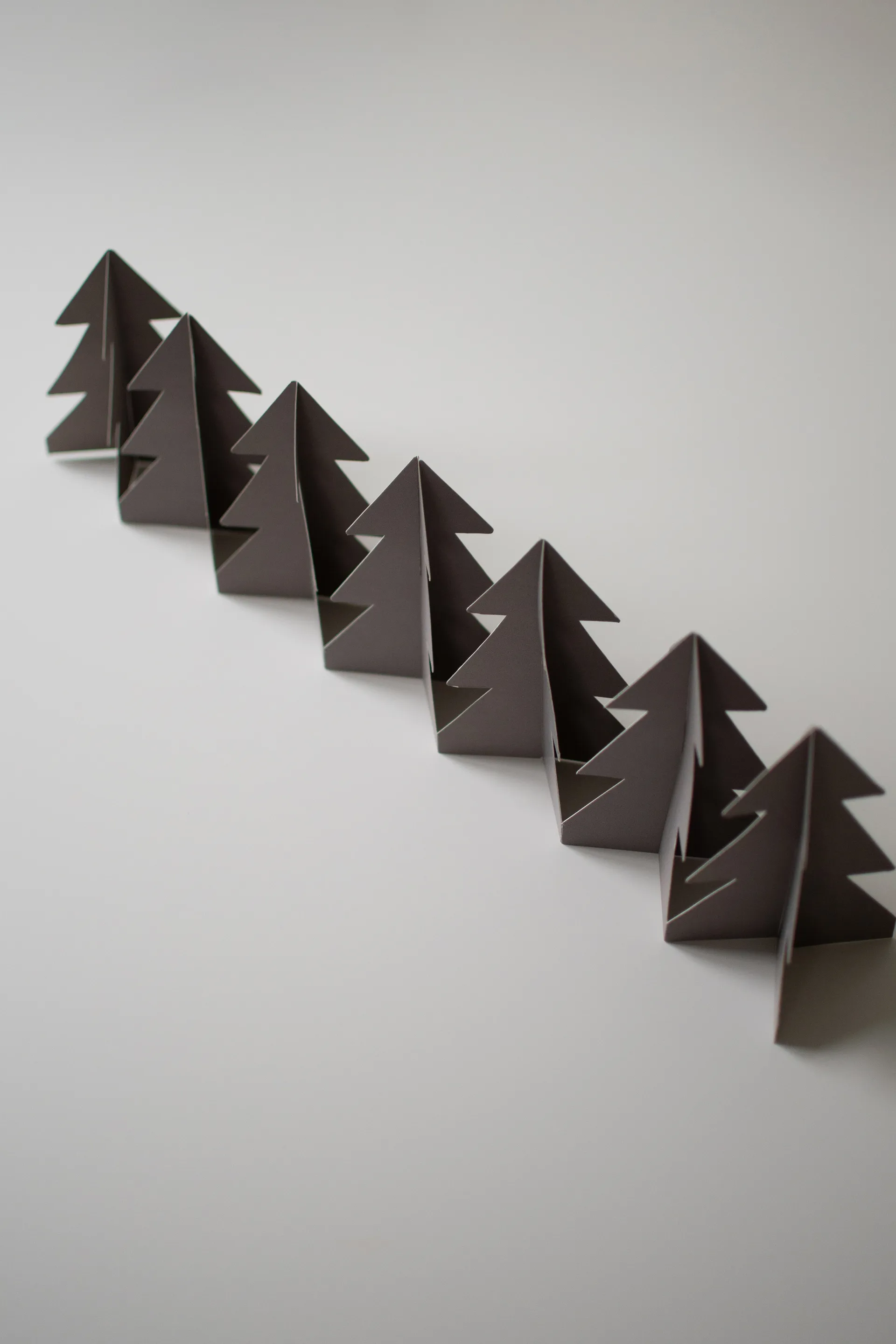 Tree in a row decoratie 60 cm, Mol, 7x60 cm DBKD